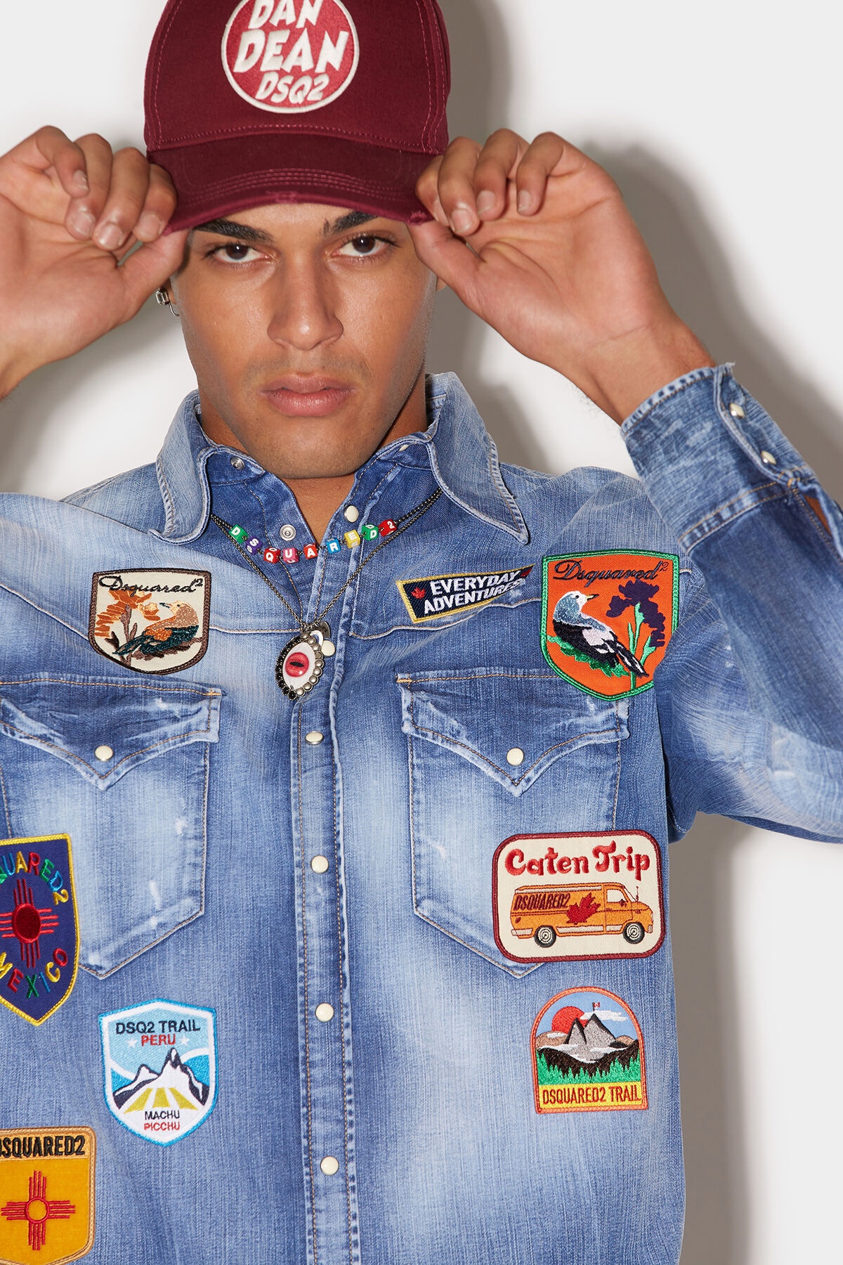 DROP SHOULDER PATCH SHIRT - 3