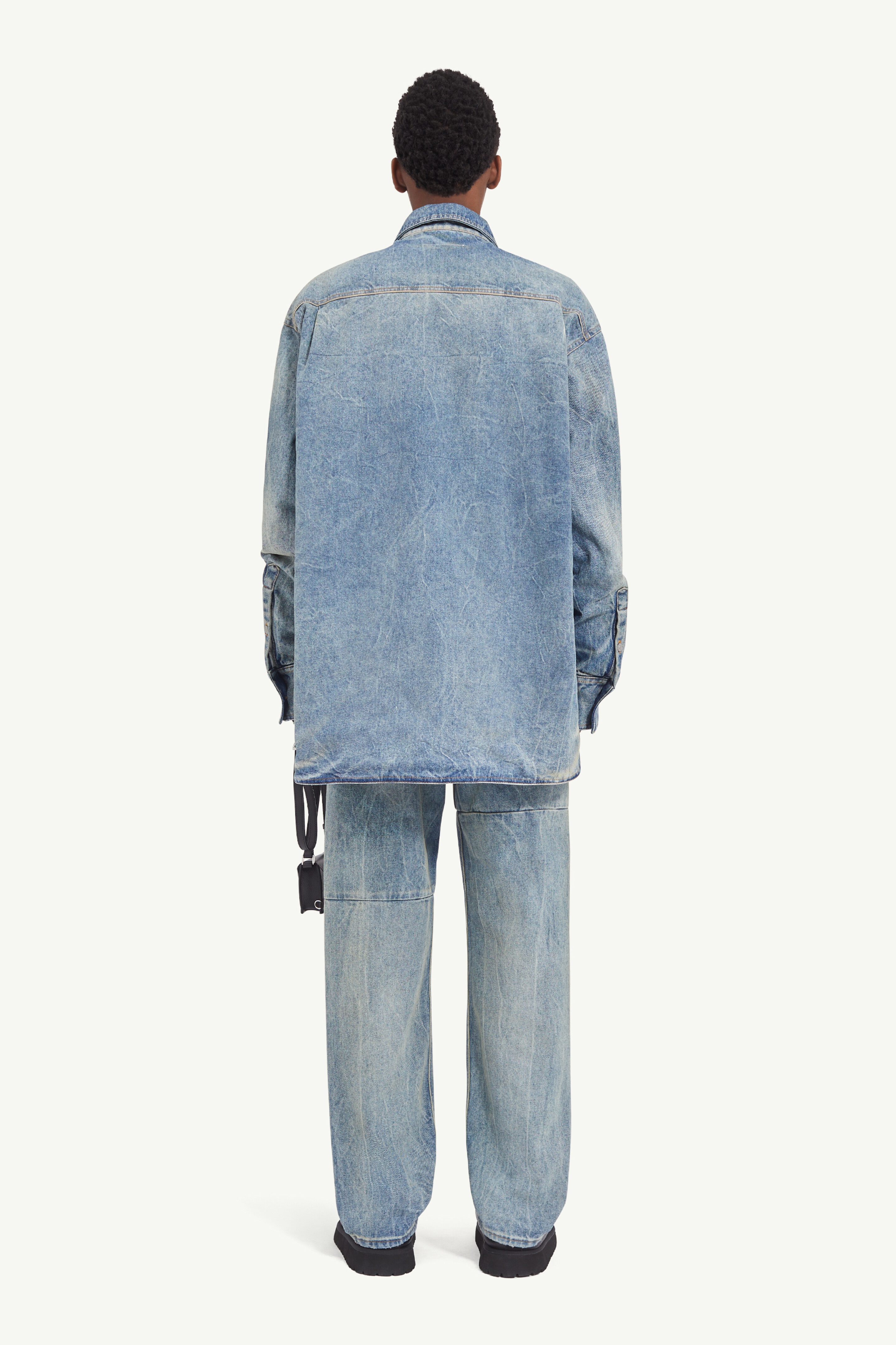 Padded denim jacket - 4