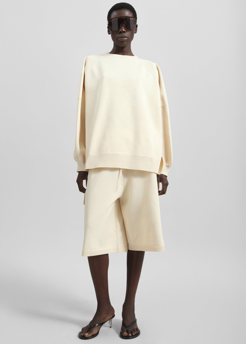 Wesra Knit Sweatshirt - Ecru 3