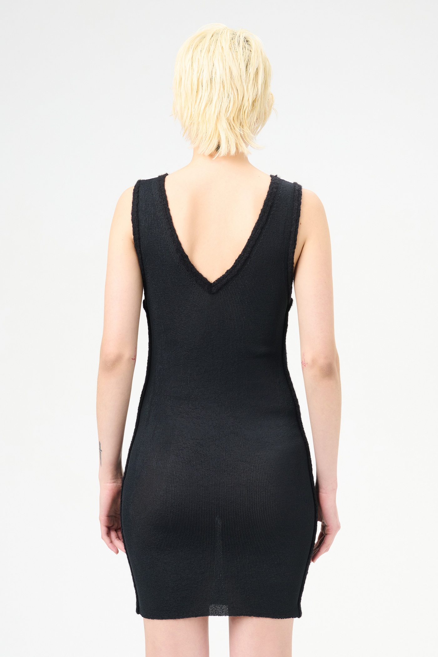 Sleek Dress Black Alluring Tech - 8