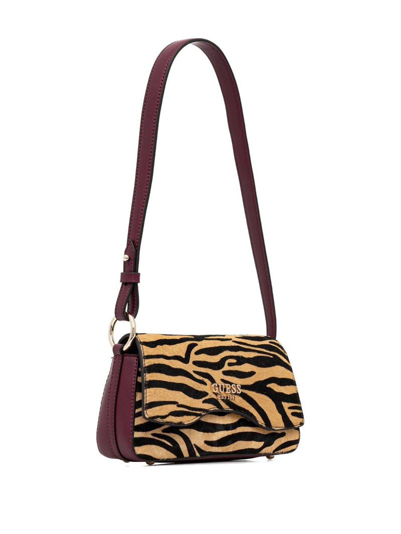 GUESS USA Domitilla zebra-print shoulder bag outlook