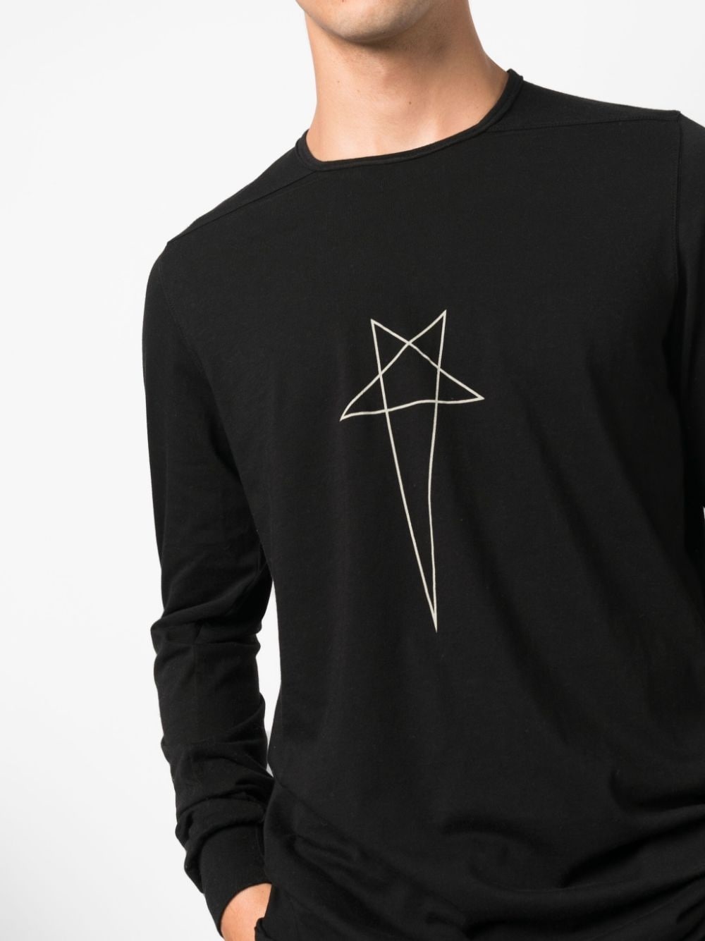 Pentagram logo-print cotton T-shirt - 5