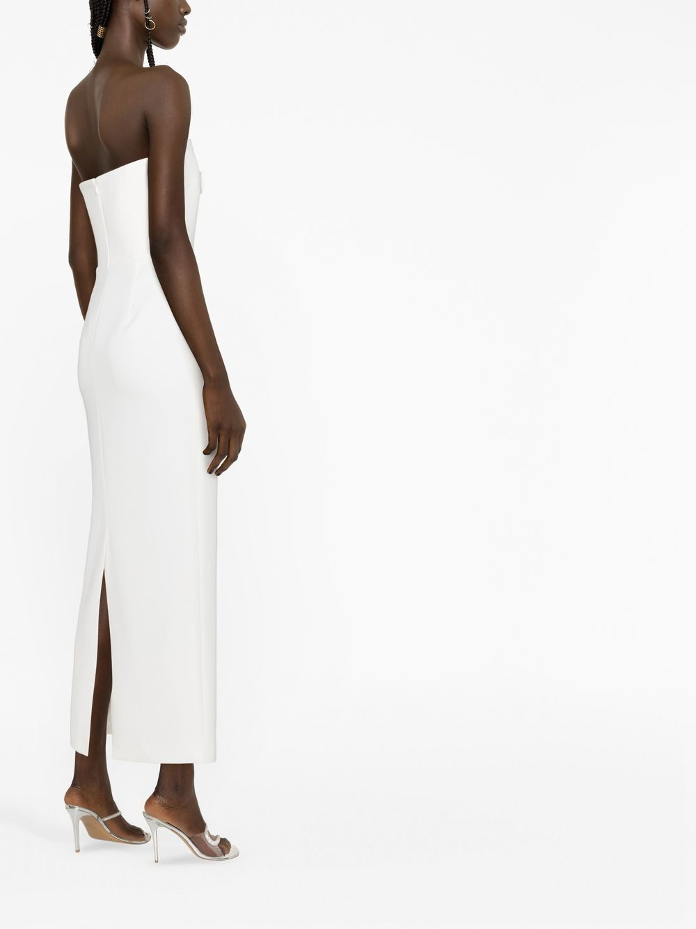 bow-detail strapless gown - 4