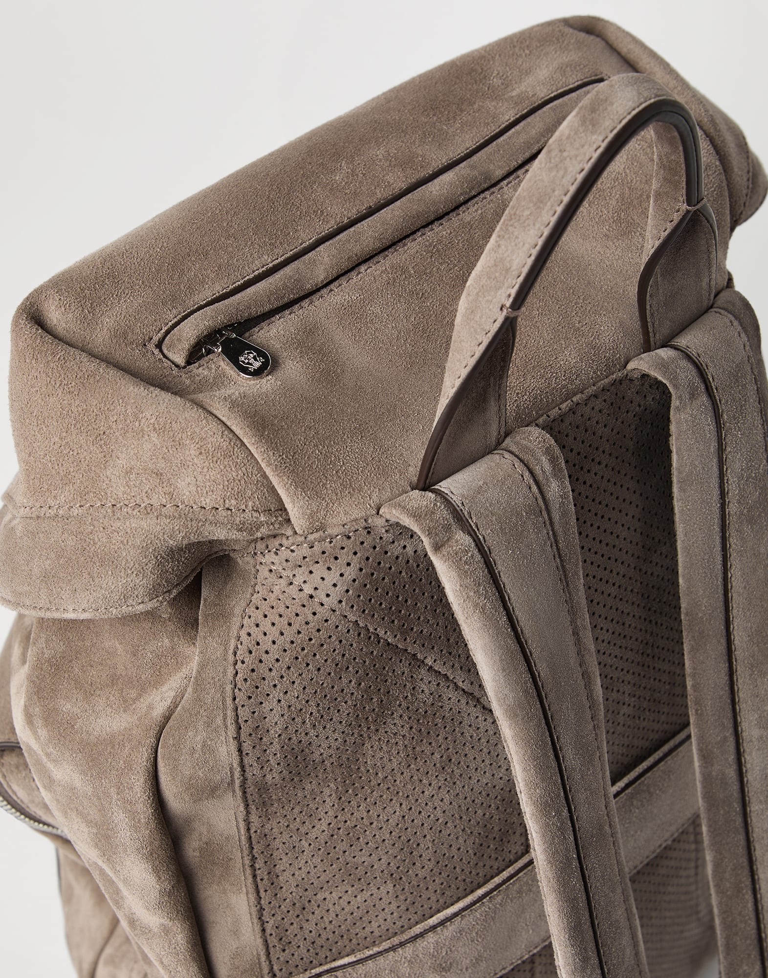Suede leisure backpack - 3