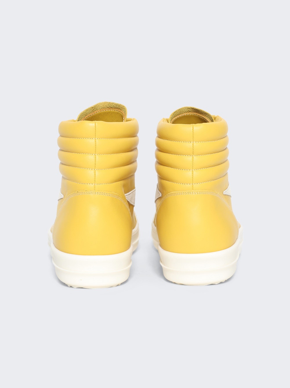 Scarpe In Pelle High Top Vintage Sneakers Lemon And Milk - 4