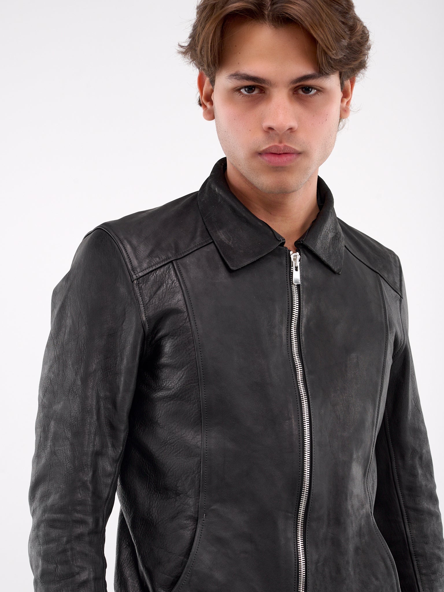 Aviator Leather Jacket - 4
