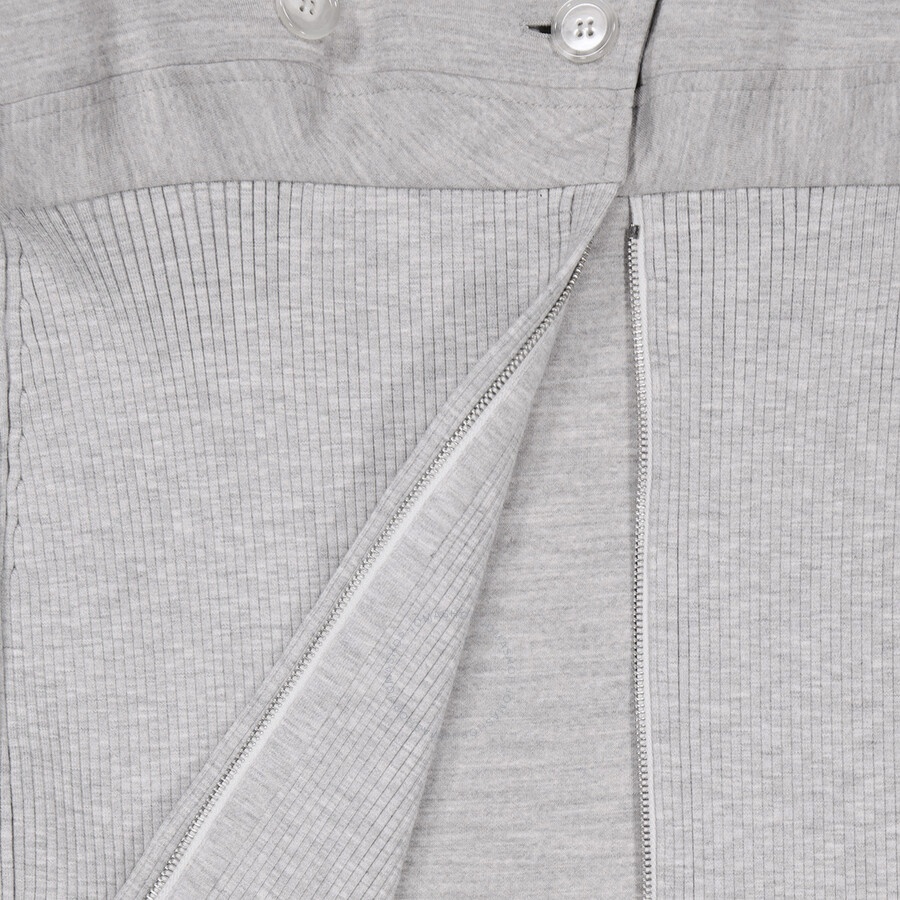Open Box - Burberry Ladies Grey Melange Technical Wool Reconstructed Trench Coat, Brand Size 8 (US S - 6