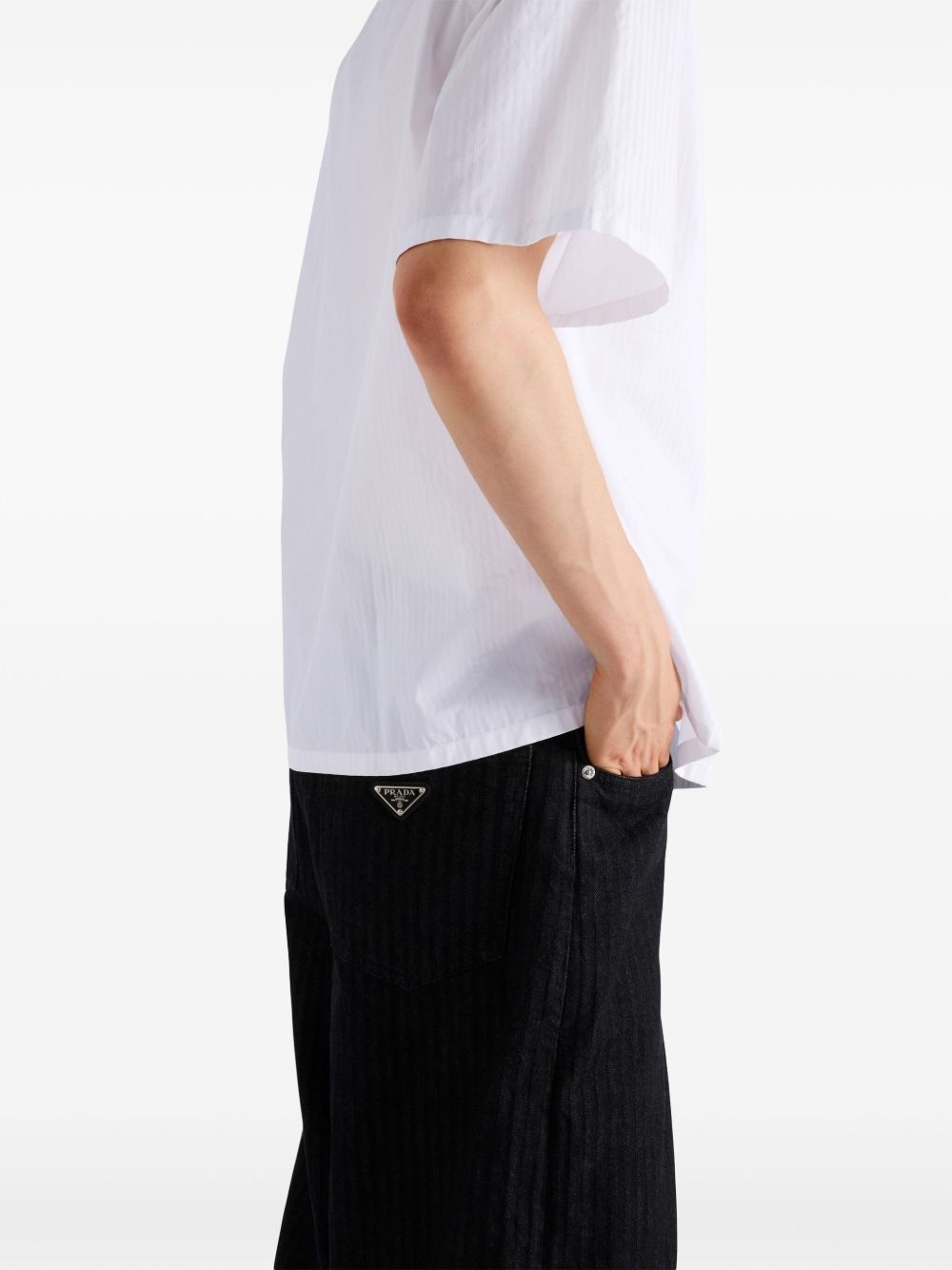 logo-patch bowling shirt - 5