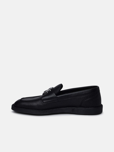 Dolce & Gabbana BLACK LEATHER LOAFERS outlook