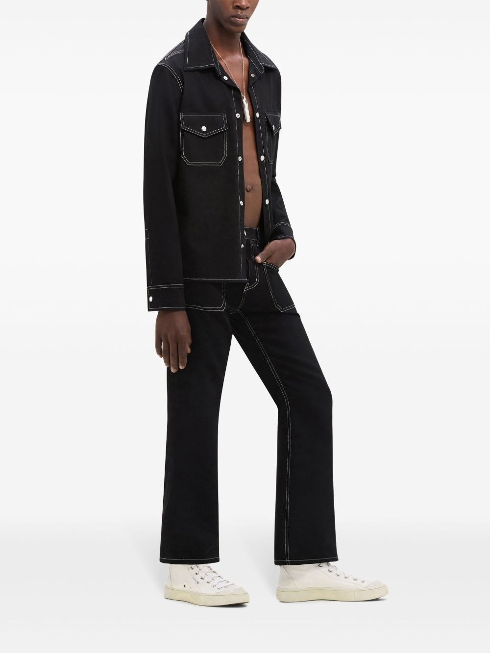 low-rise bootcut jeans - 3
