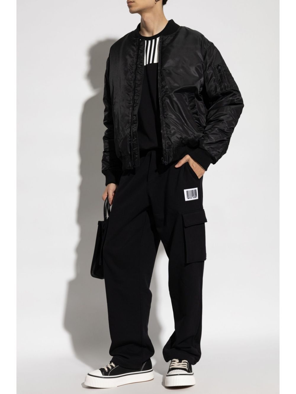 zip-up padded bomber jacket - 2