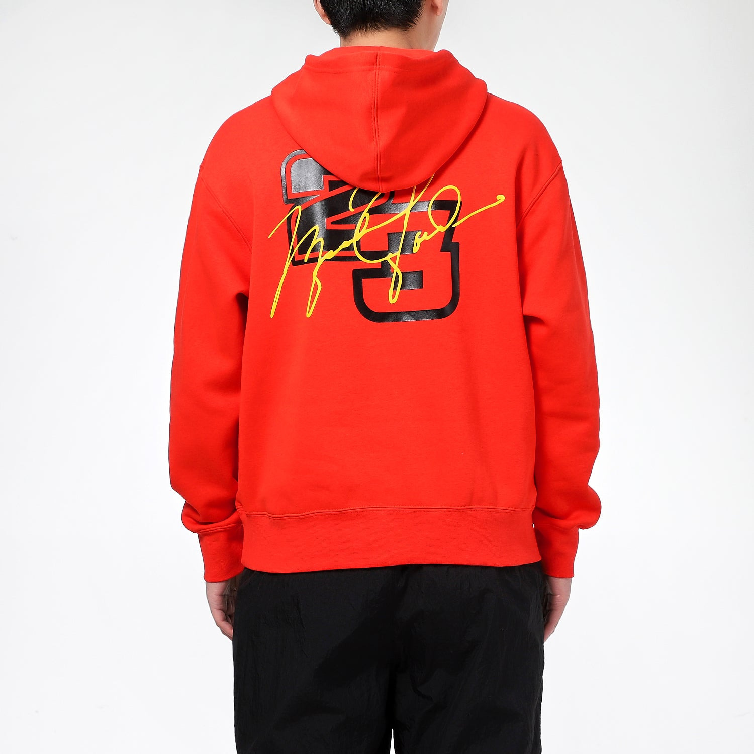Men's Air Jordan Sport DNA Logo Printing Fleece Pullover Red CV2785-673 - 4