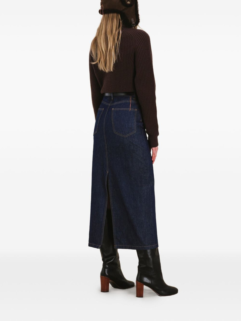 denim slit maxi skirt 3