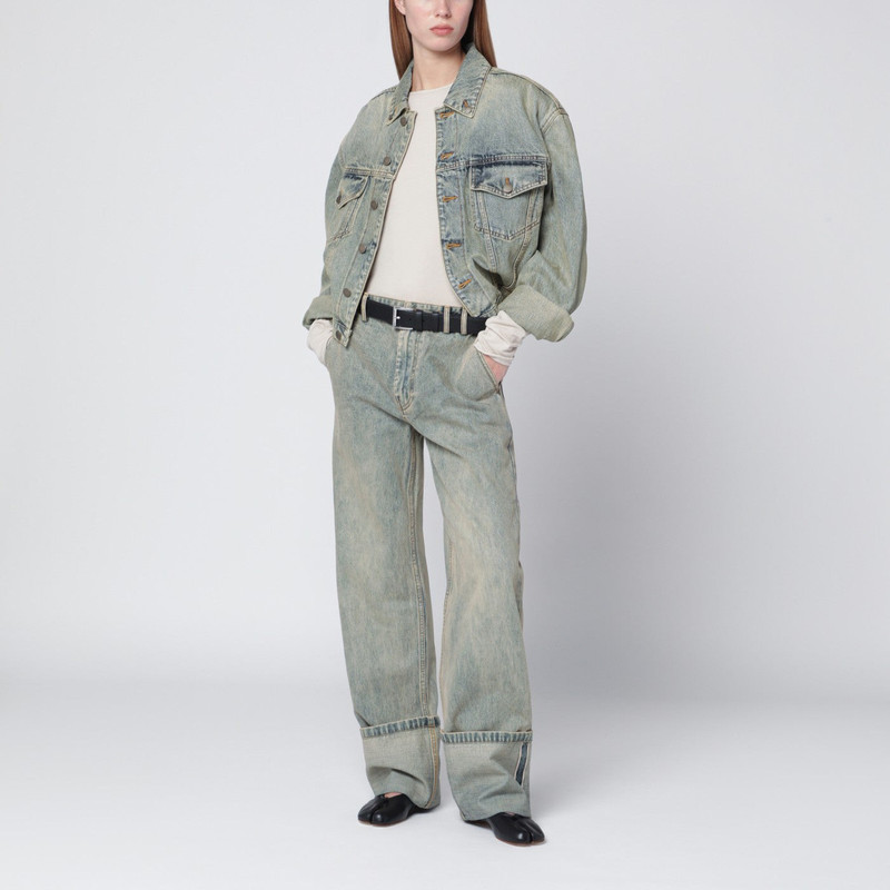 entire studios Wide-leg jeans with washed effect outlook