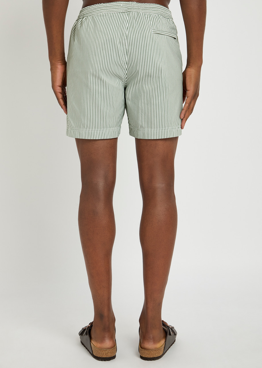 Sunspel Striped Cotton-blend Swim Shorts - 3
