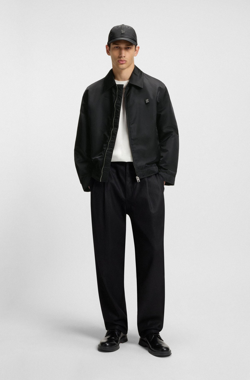 HUGO WATER-REPELLENT JACKET WITH STACKED-LOGO TRIM outlook