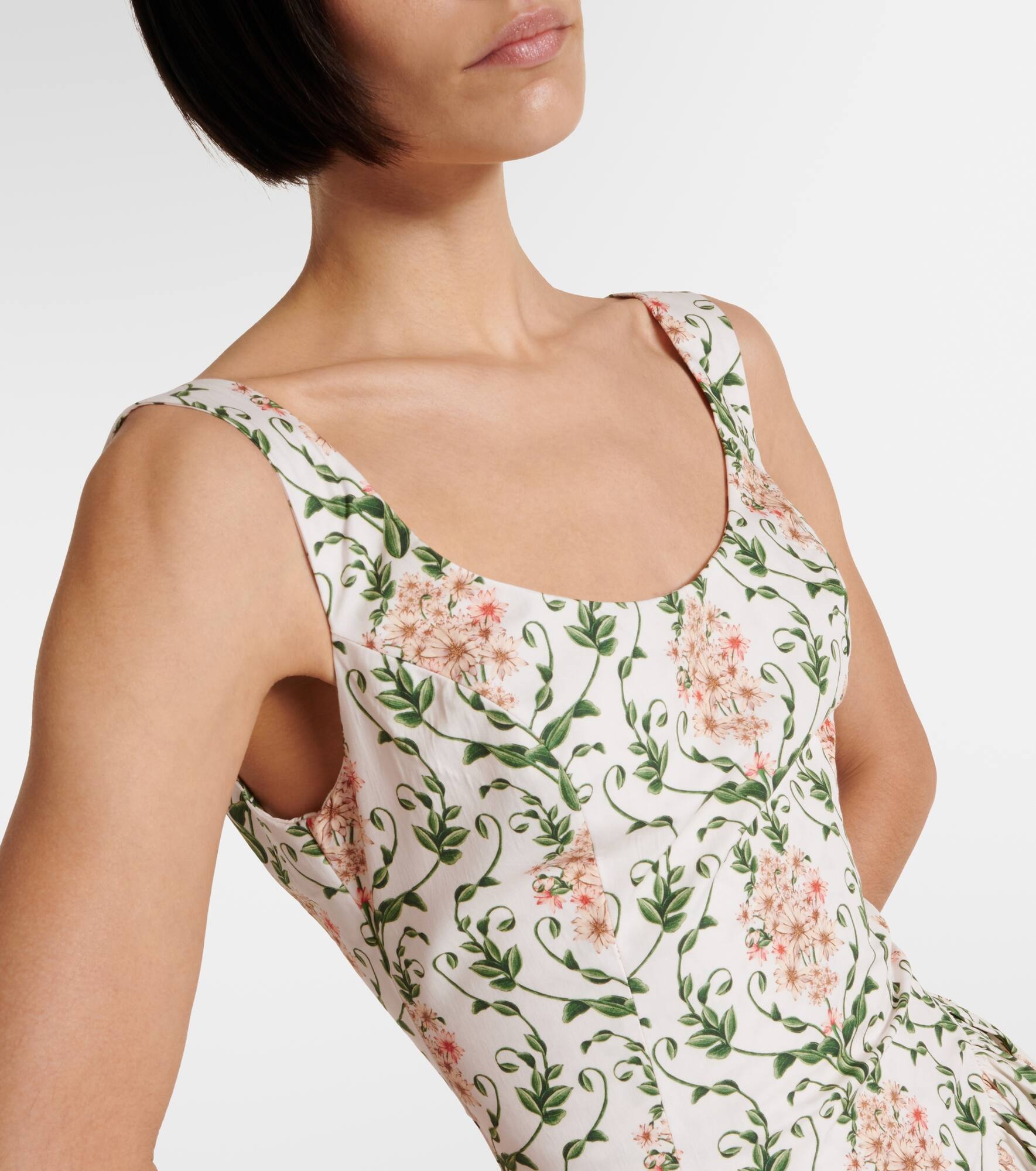Pluma floral corset cotton dress - 4