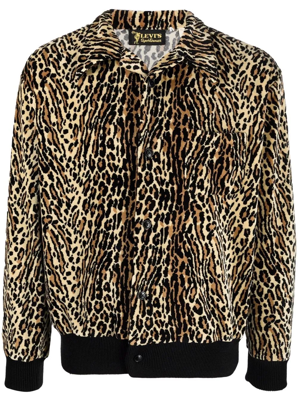 leopard-print shirt - 1