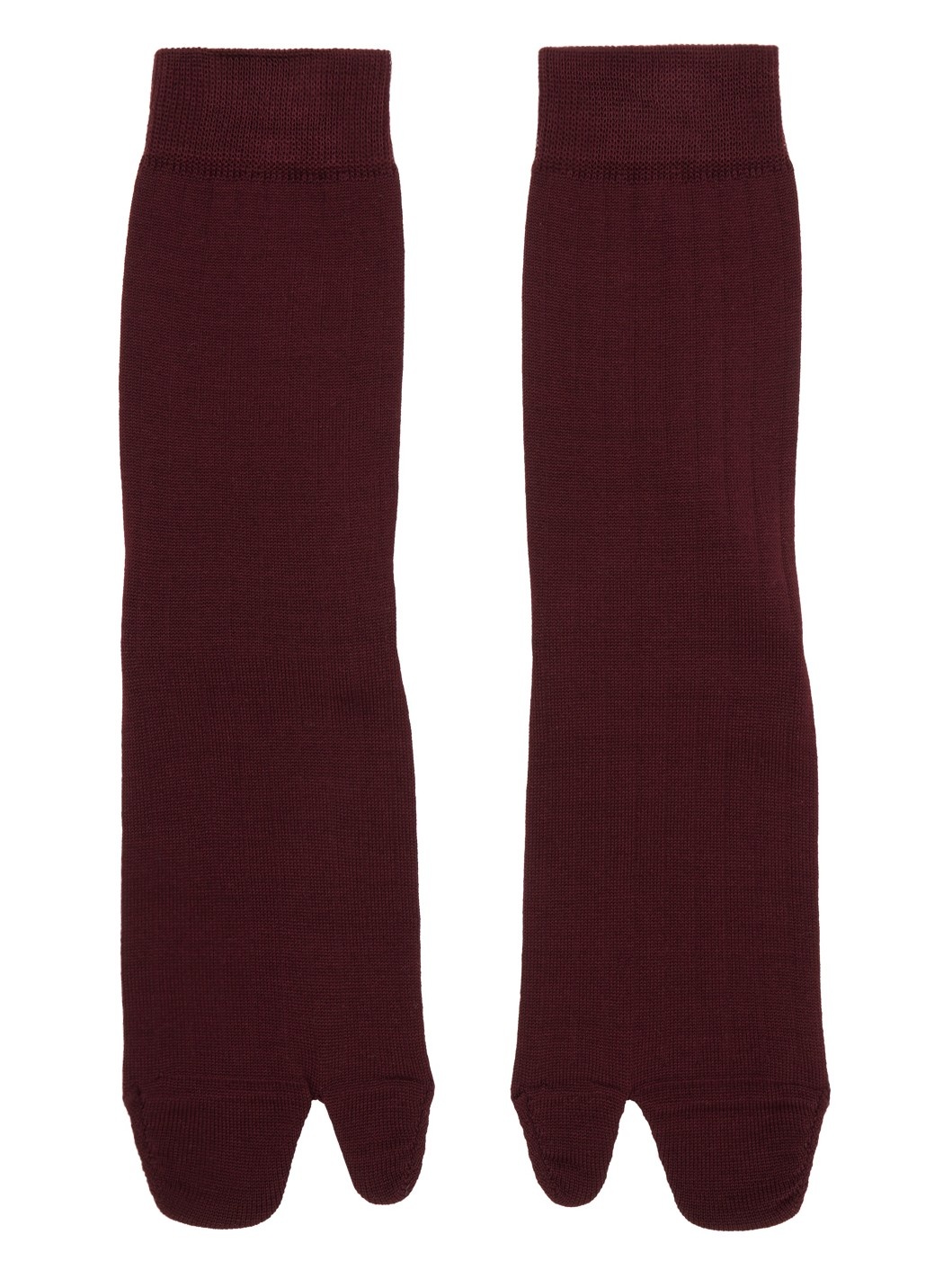 Burgundy Bootleg Socks - 1