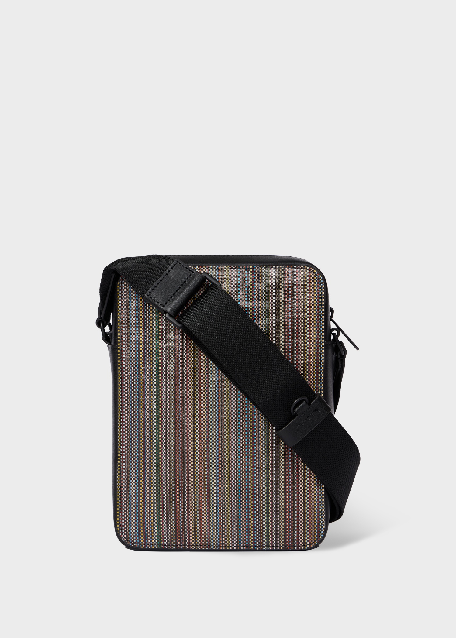 'Signature Stripe' Coated Canvas Flight Bag - 1