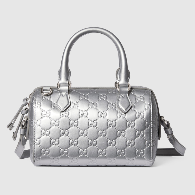 GG Emblem small boston bag 1