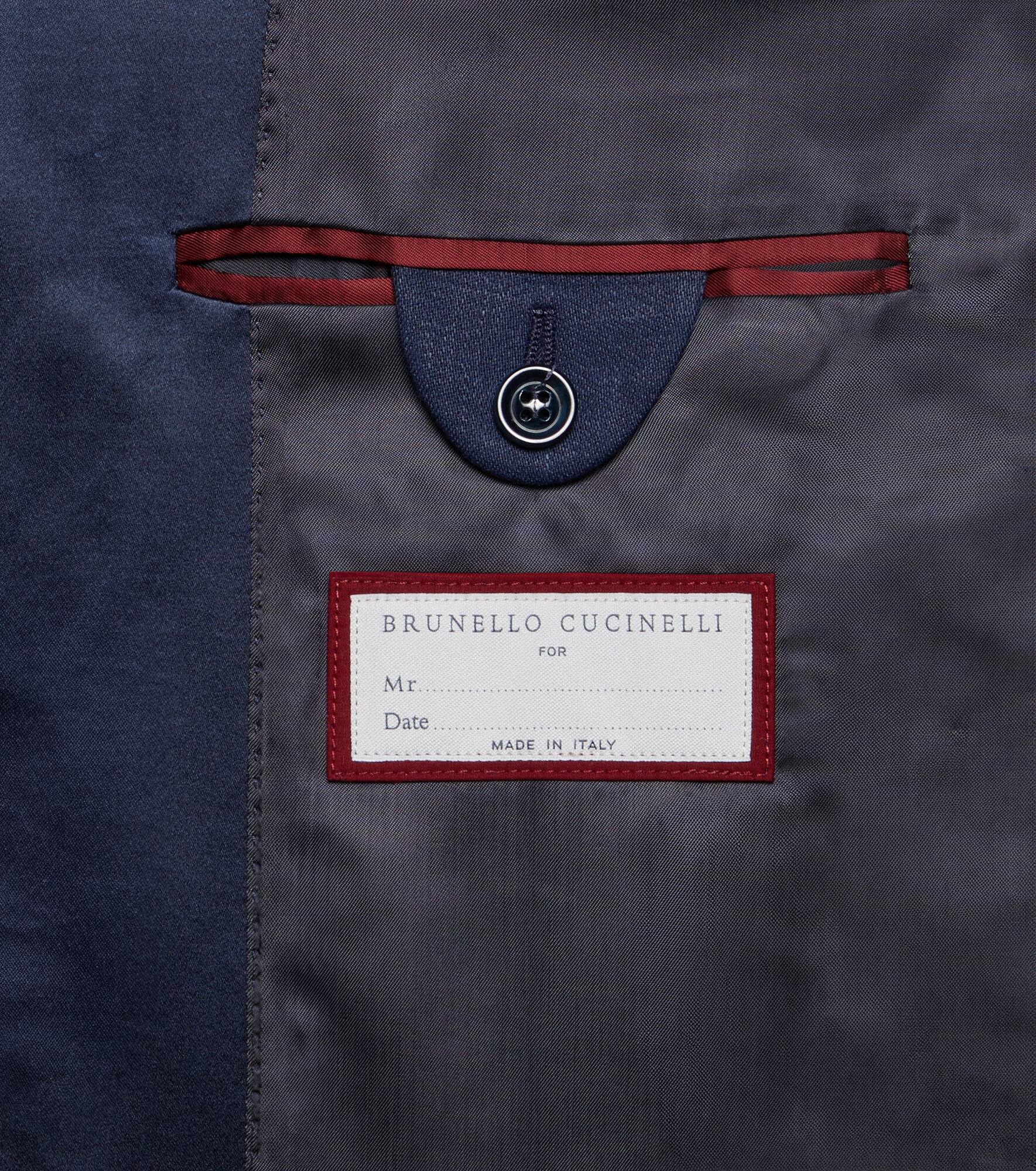 Double-breasted linen tuxedo - 8