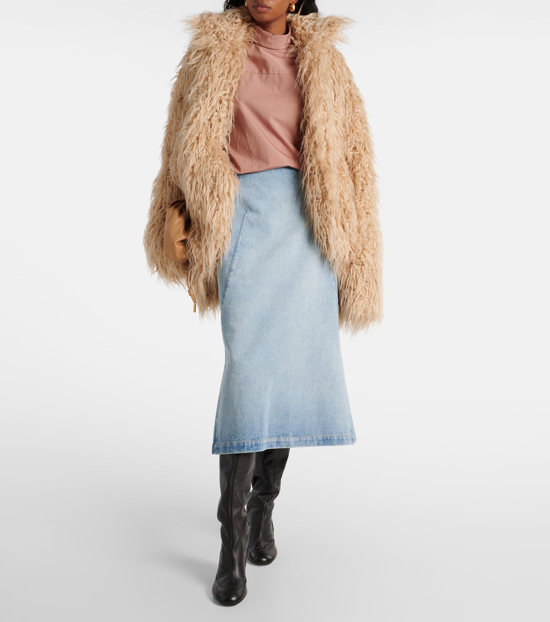Denim midi skirt - 2