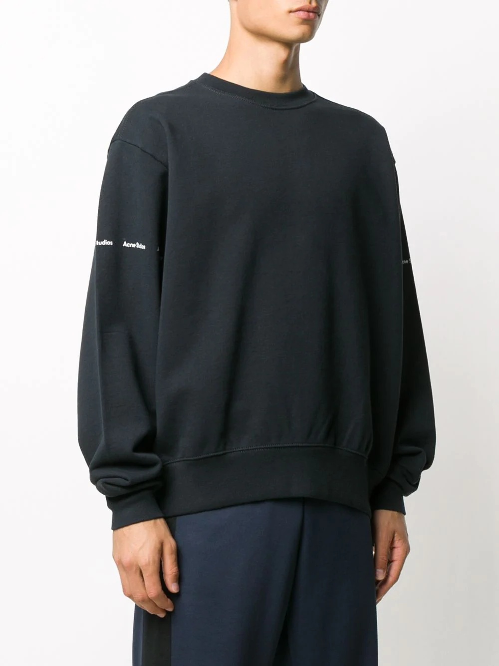 sleeve logo print sweatshirt - 3