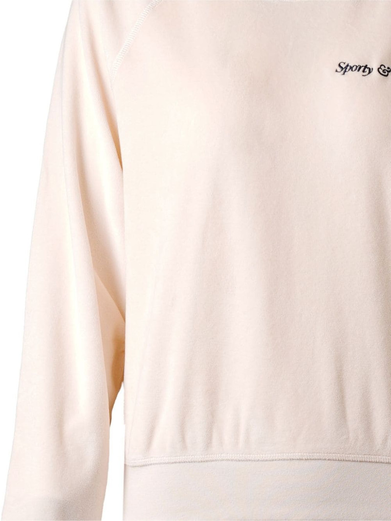 logo-embroidered cotton sweatshirt 3