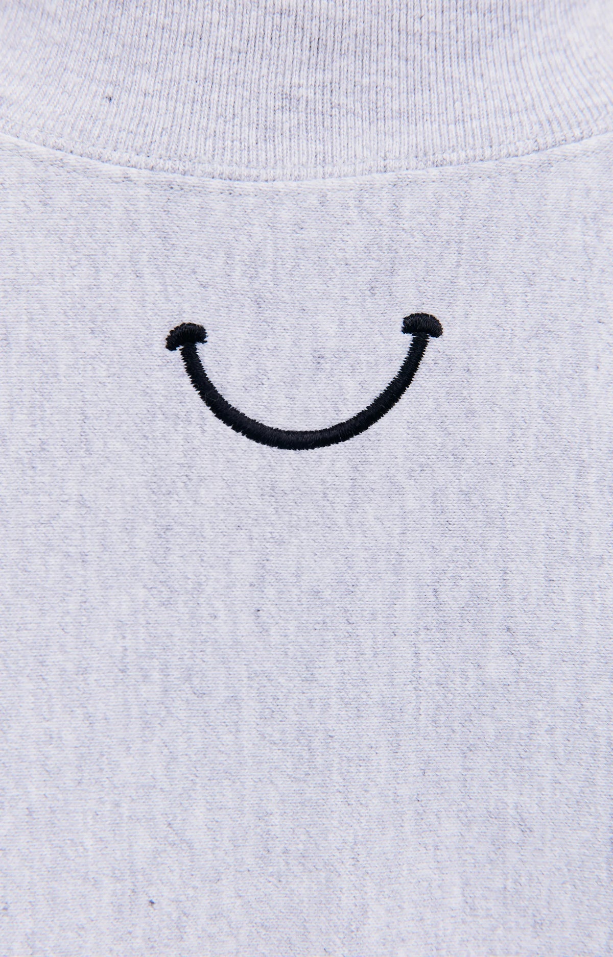 M-NECK SMILE SWEATSHIRT (GREY) - 4