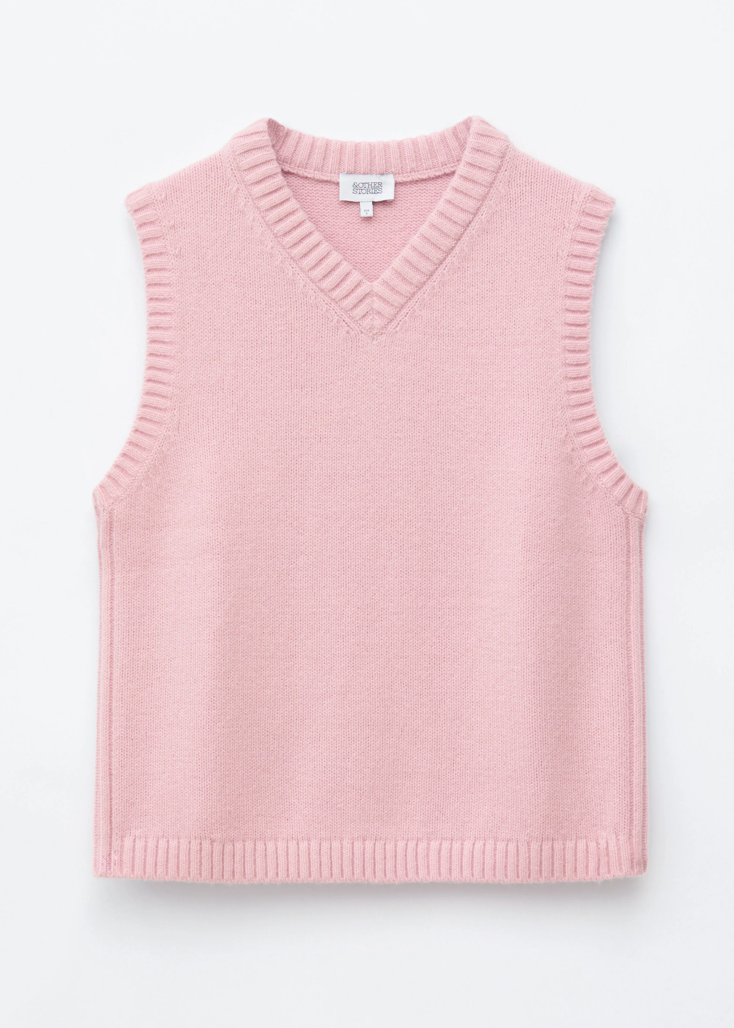Wool-Cotton Knitted Vest - 1