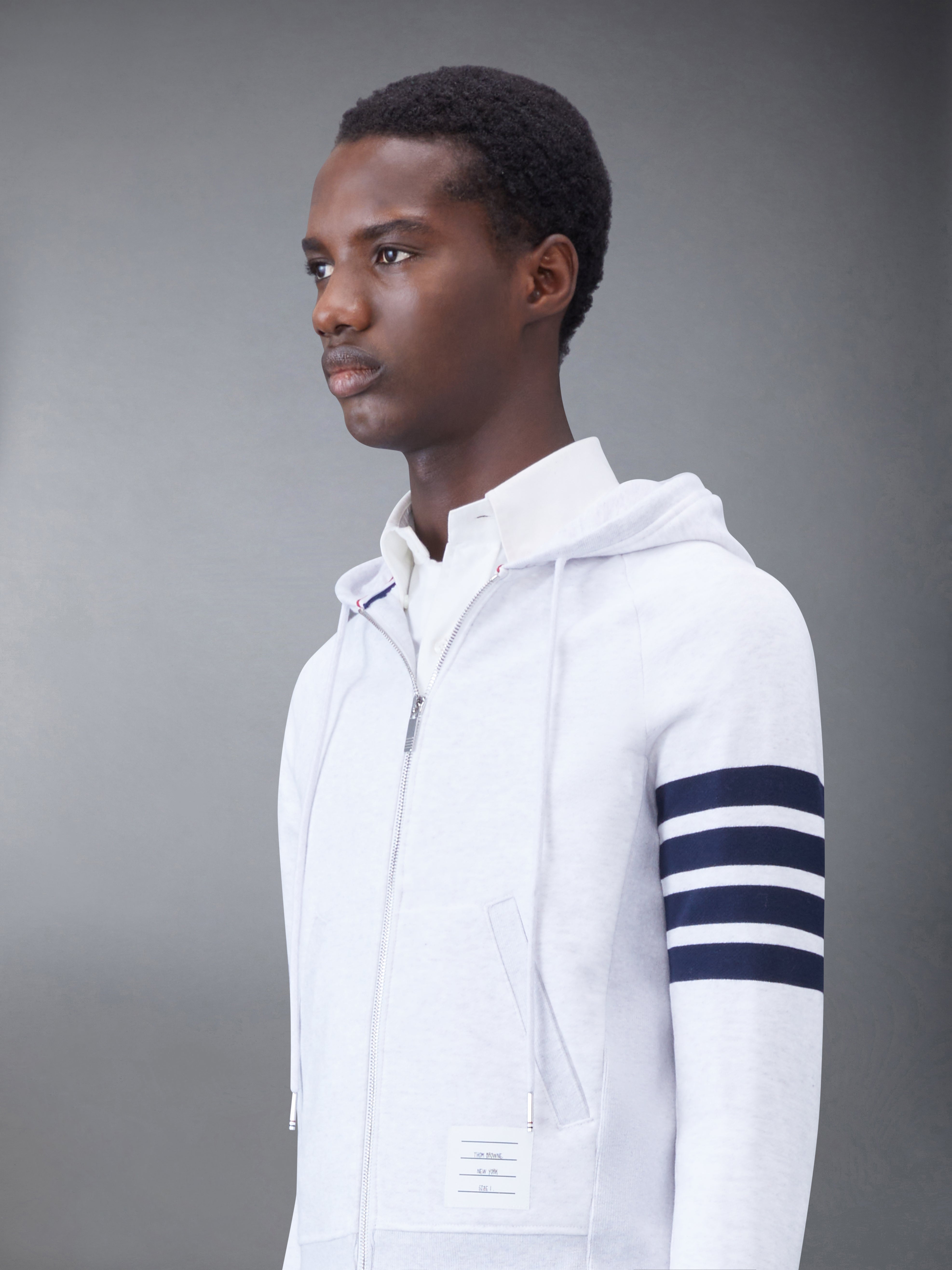 CLASSIC LOOPBACK 4-BAR ZIP HOODIE - 4