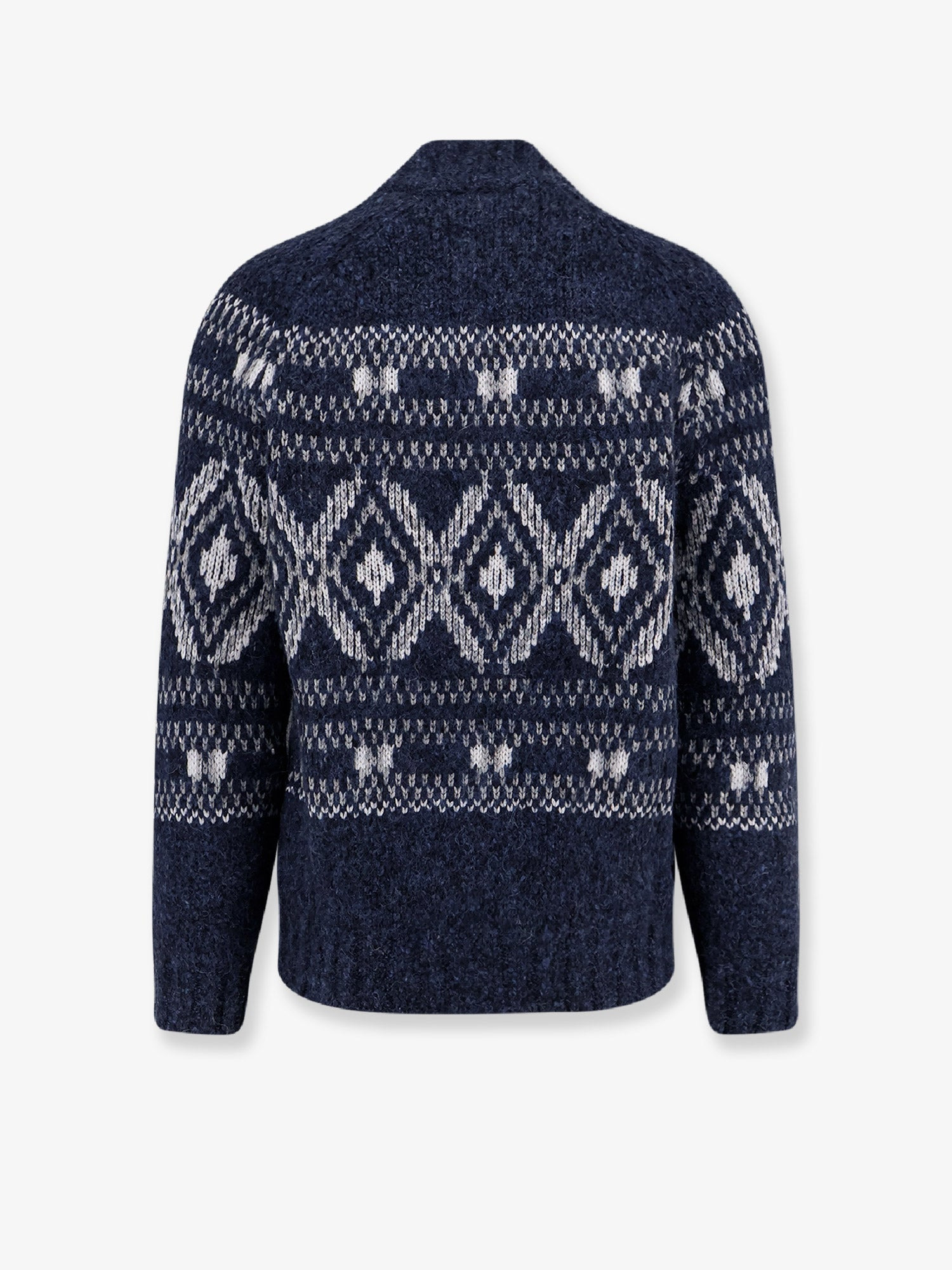 ALPACA BLEND CARDIGAN WITH EMBROIDERIES - 2