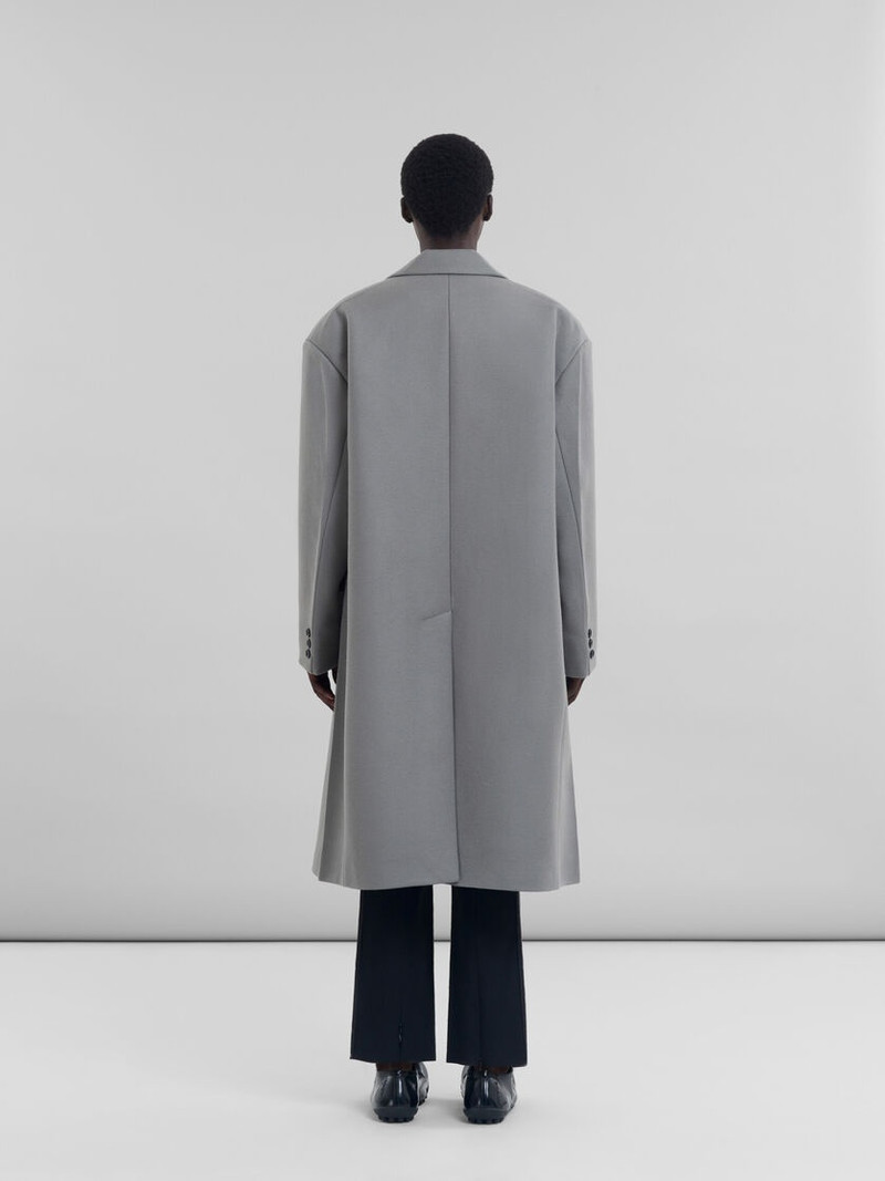 GRAY WOOL OVERSIZED COAT 3