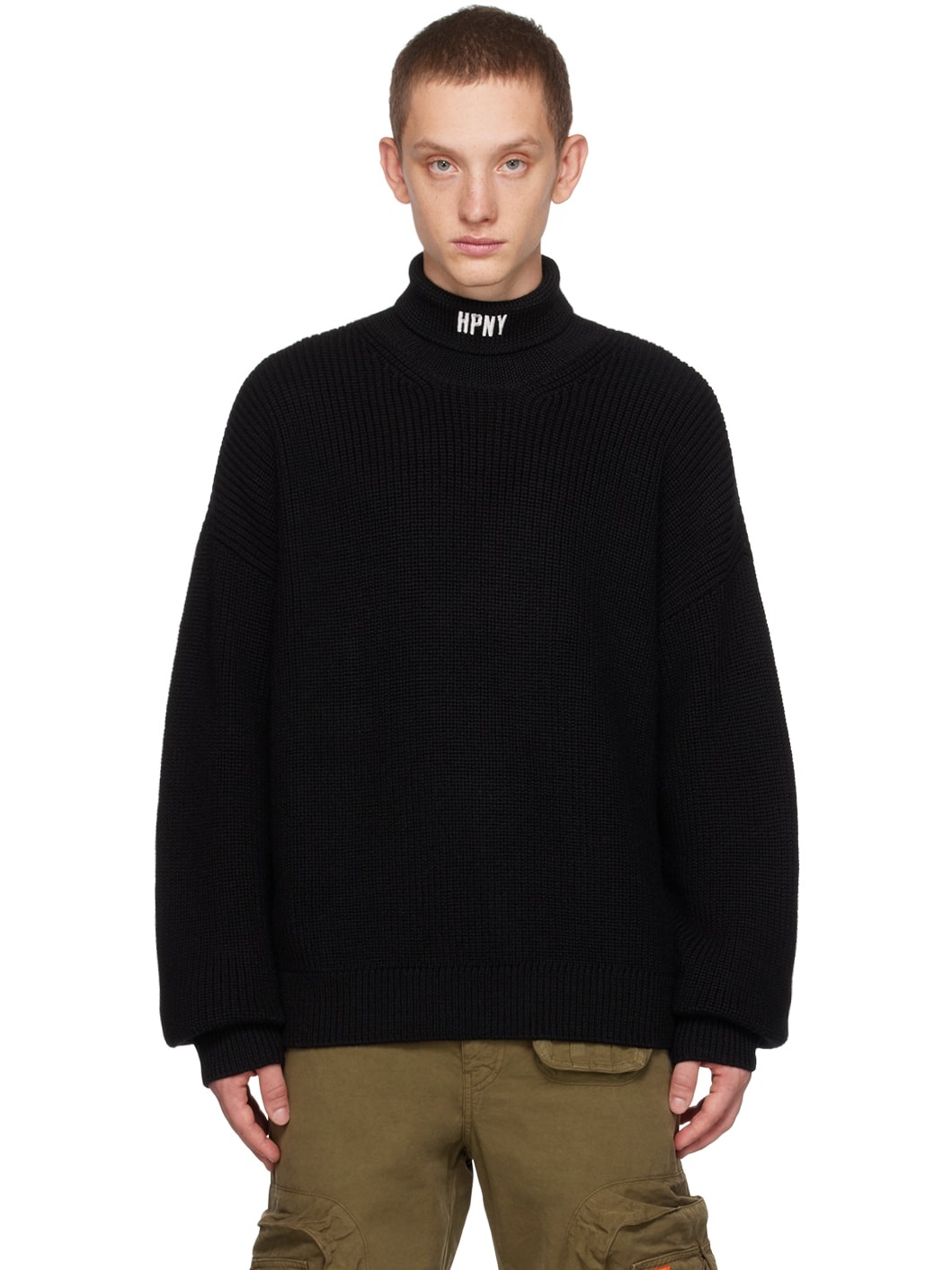 Black 'HPNY' Turtleneck - 1