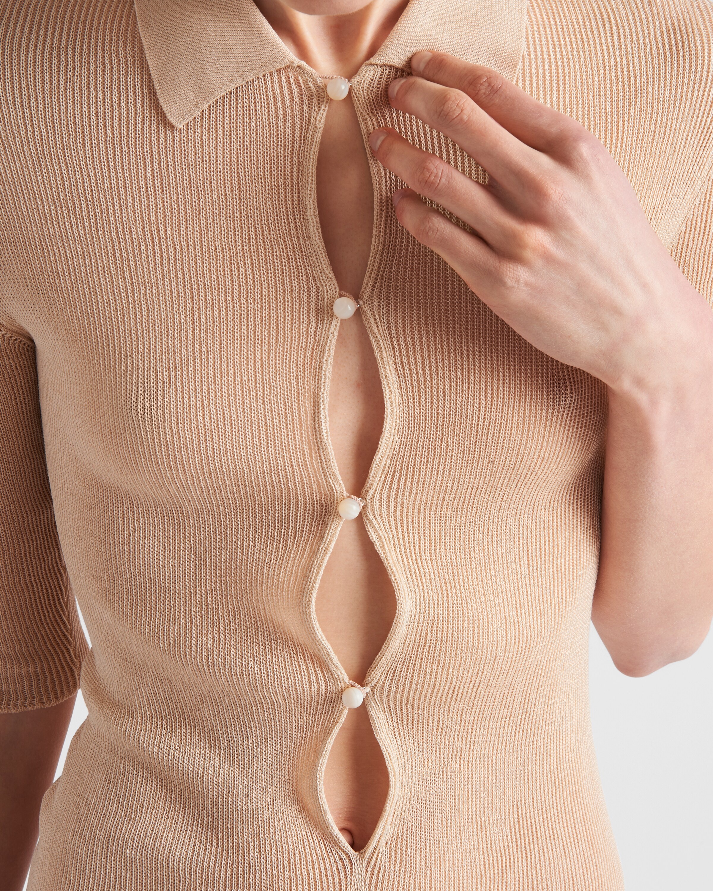 ワンピース Prada Sand Cotton Polo Dress Prada Sand Cotton Polo Dress | italist | REVERSIBLE
