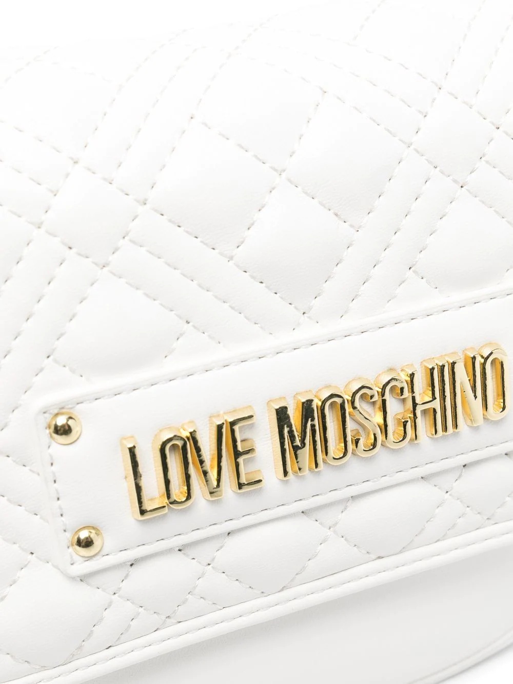 logo-plaque quilted cross-body bag - 4