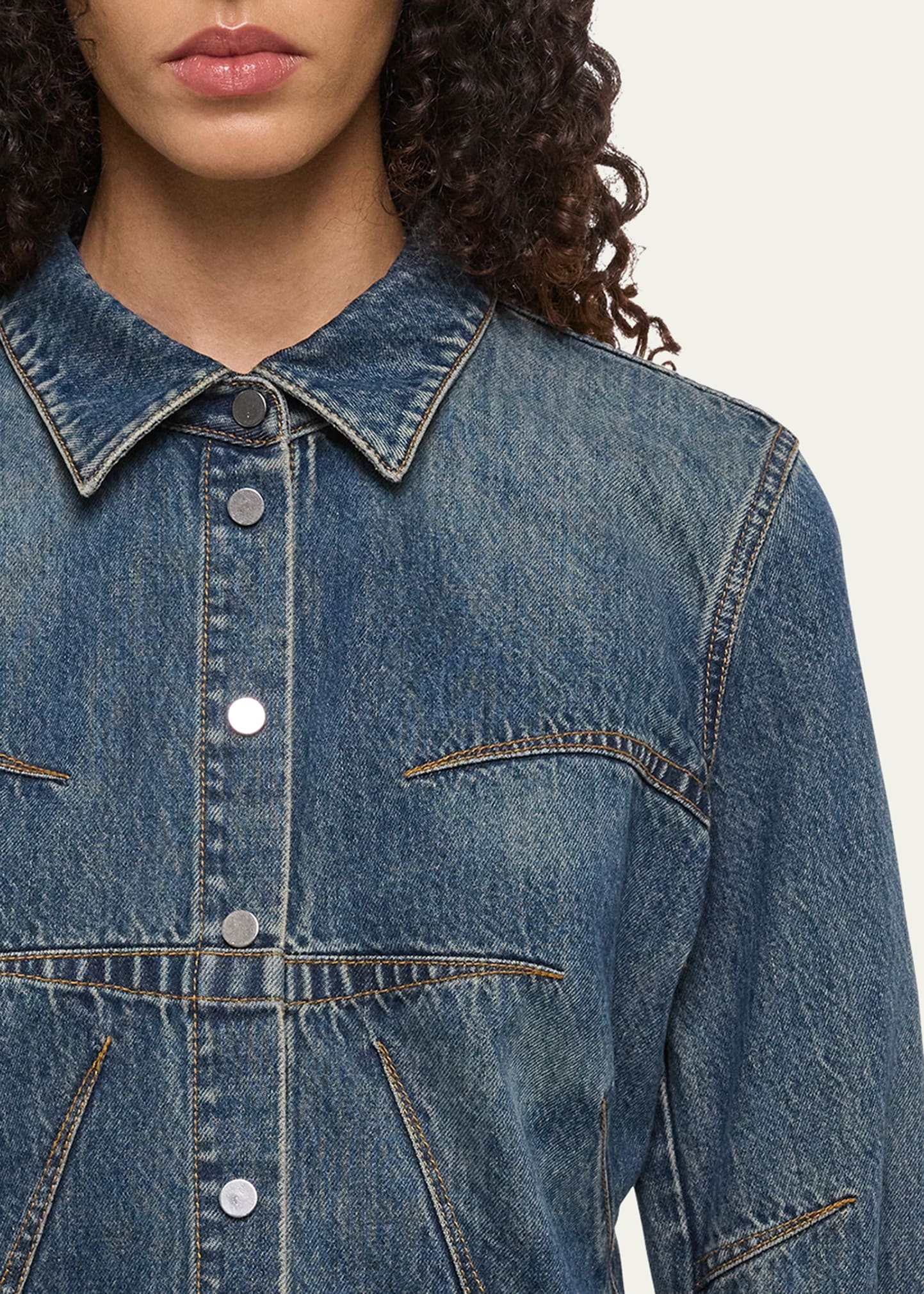 Apex Denim Shirt with Darts - 5