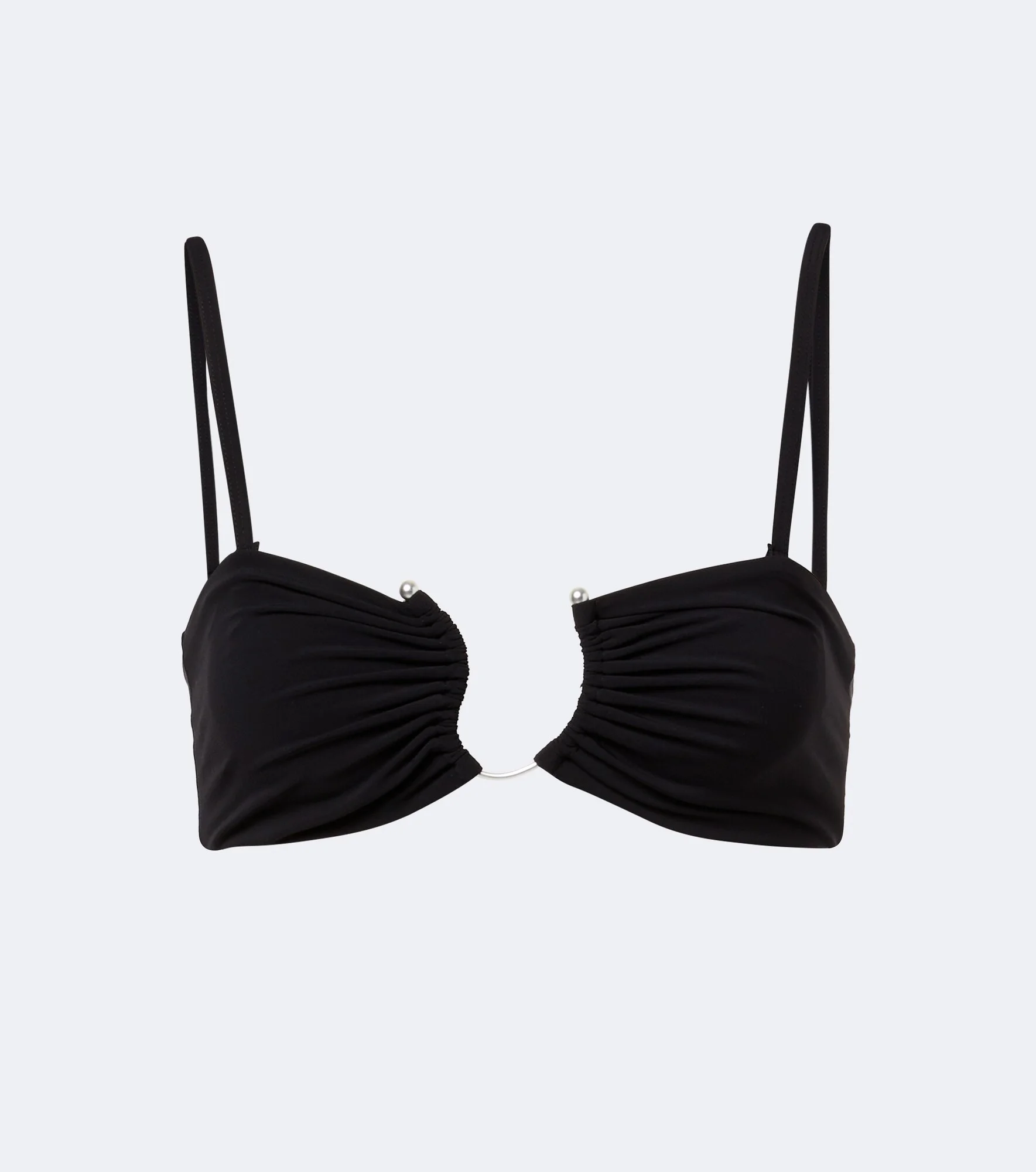 Gathered bikini top - 1