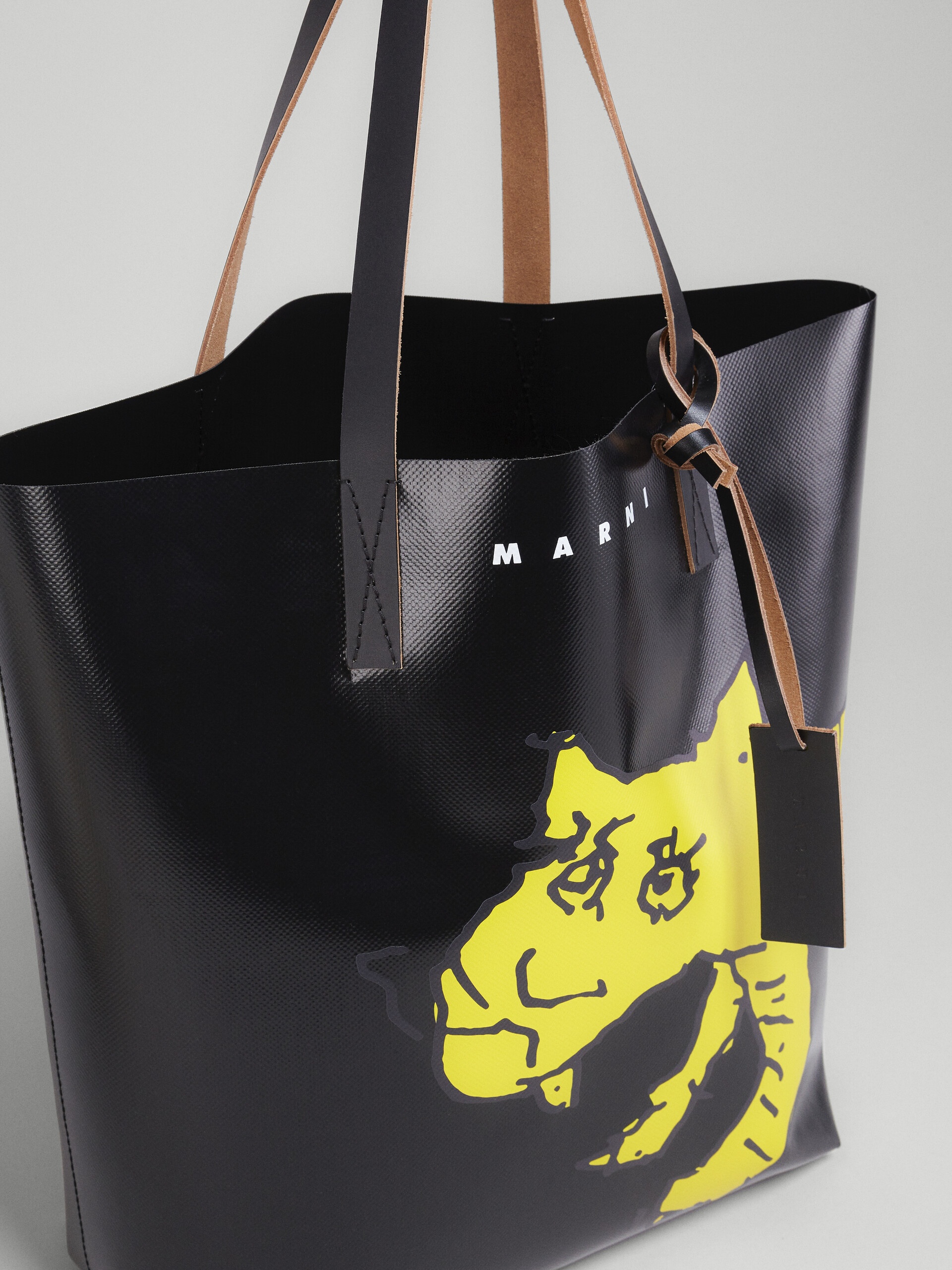 BLACK TRIBECA BAG IN BLACK TIGER PRINT - 3