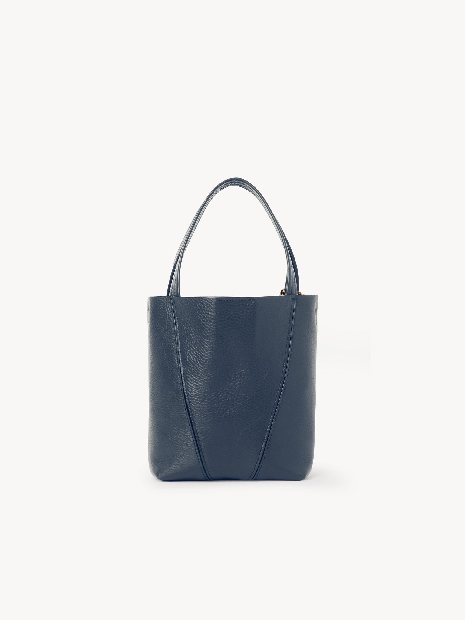 SMALL CHLOÉ SPIN TOTE BAG IN GRAINED LEATHER - 3