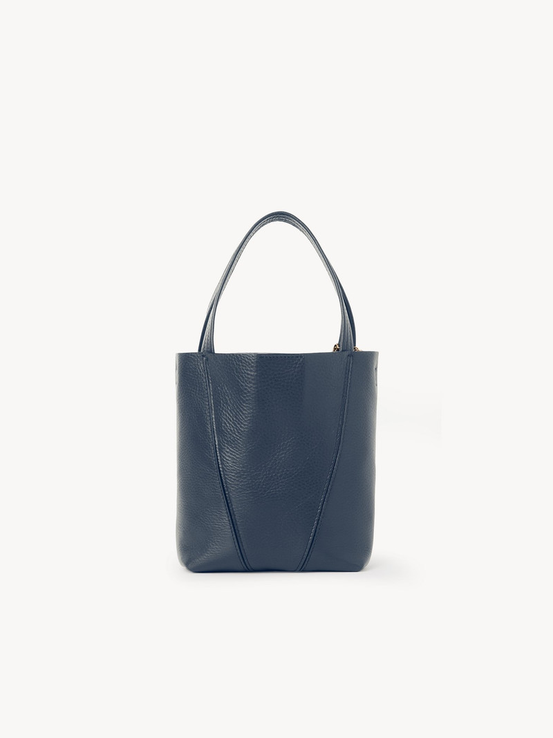 SMALL CHLOÉ SPIN TOTE BAG IN GRAINED LEATHER 3
