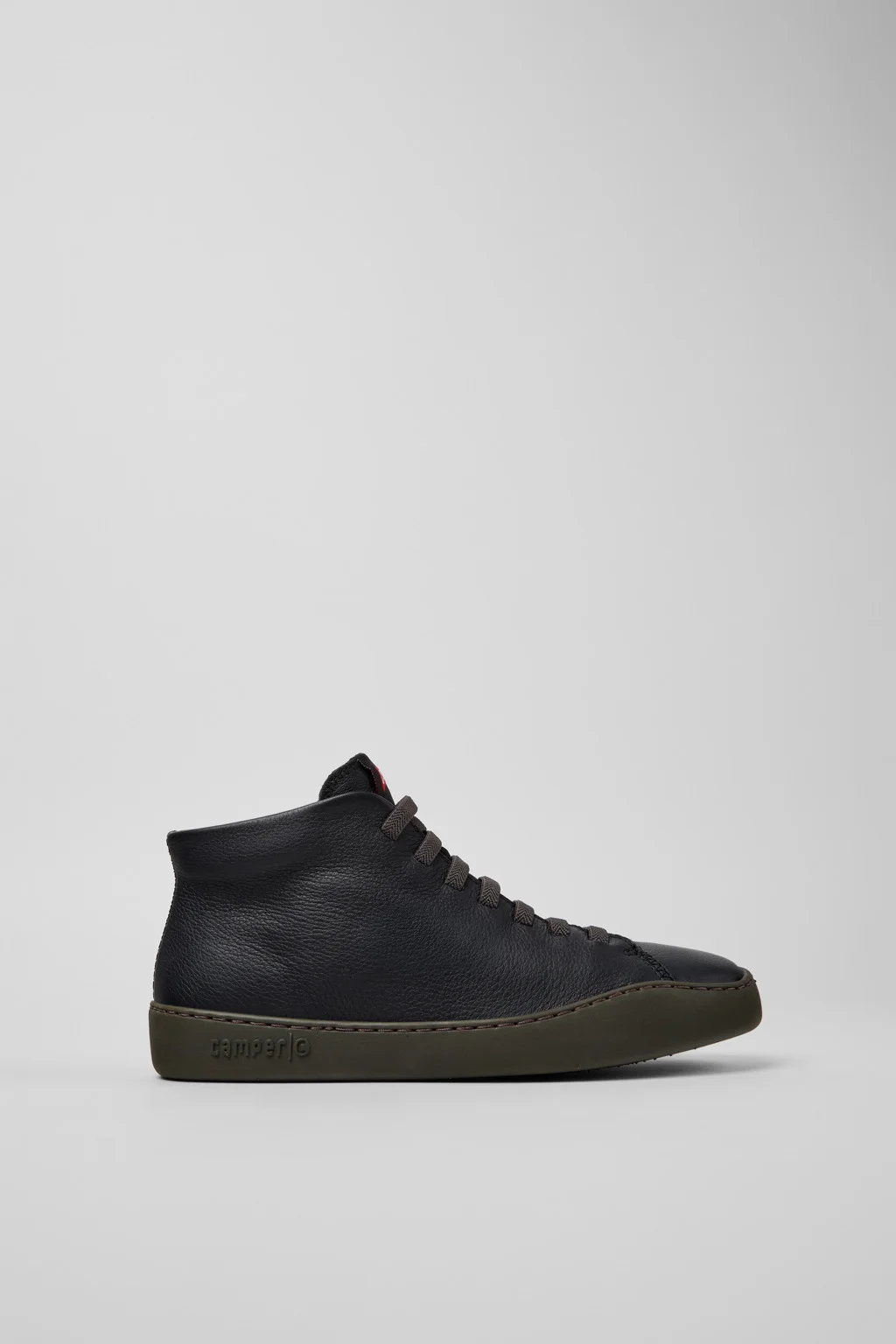 Peu Touring Black Leather Sneaker Booties for Women. - 1
