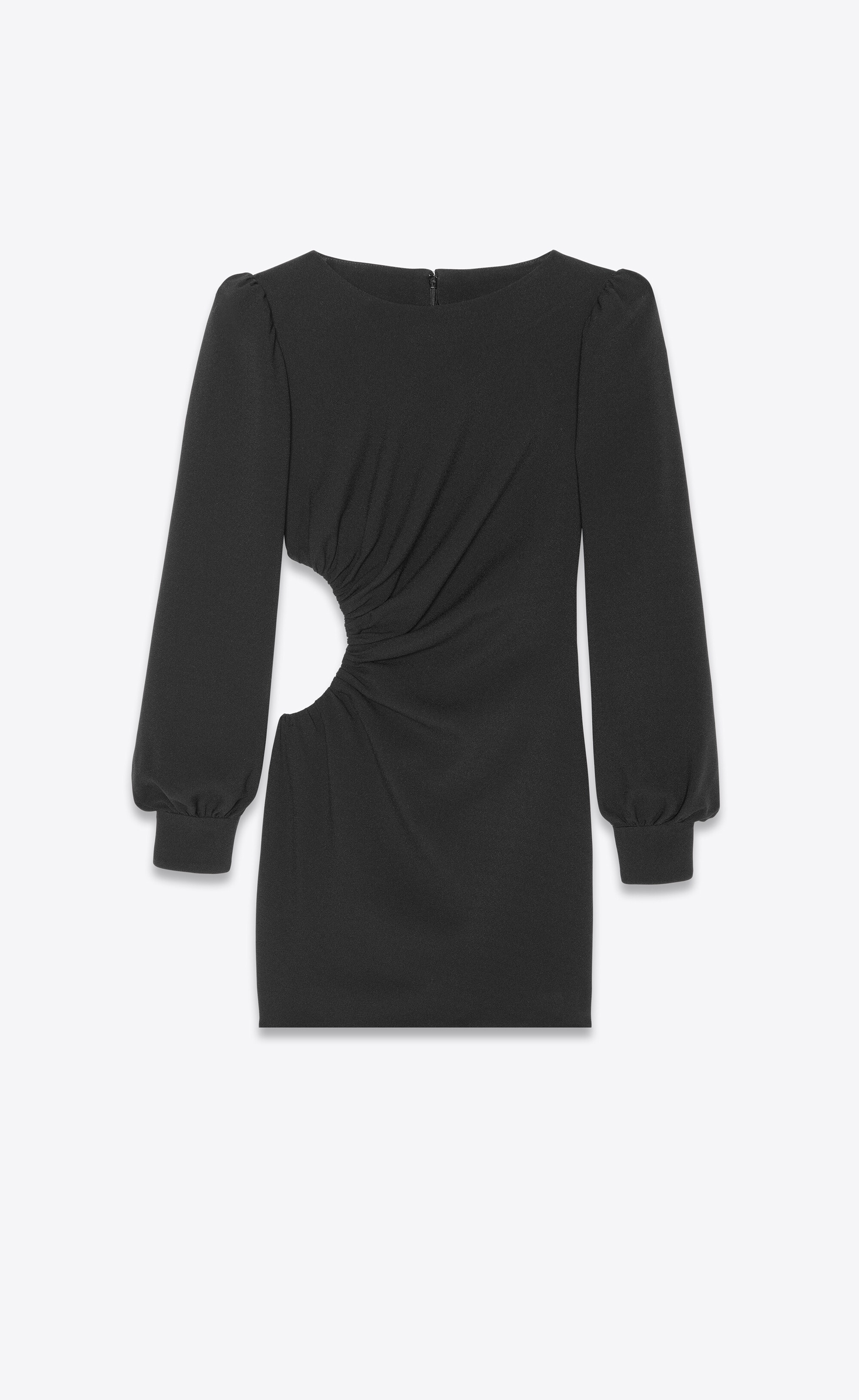 short dress in sablé saint laurent - 1