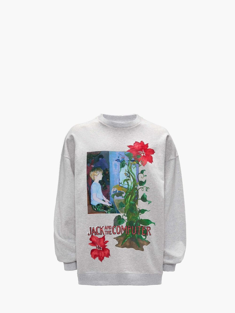 PRINT를 가진 SWEATSHIRT - 1