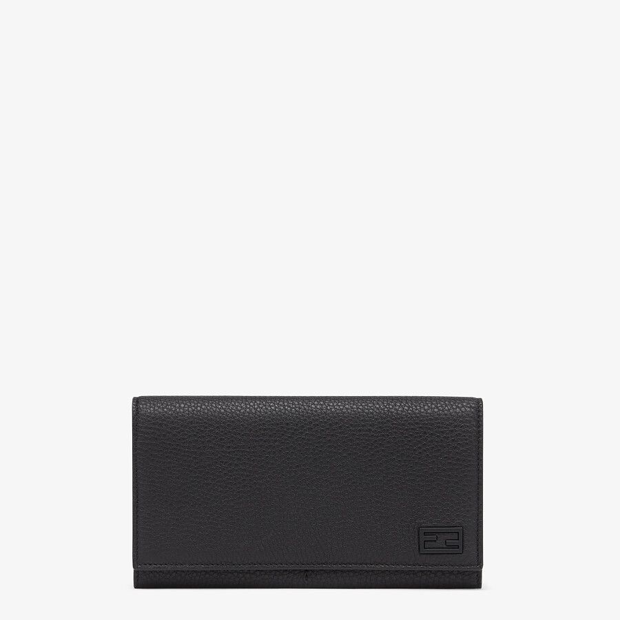 Black leather wallet - 1