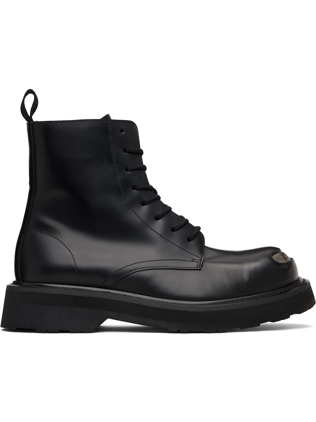 Black Kenzo Paris KENZOSMILE Lace Up Boots - 1