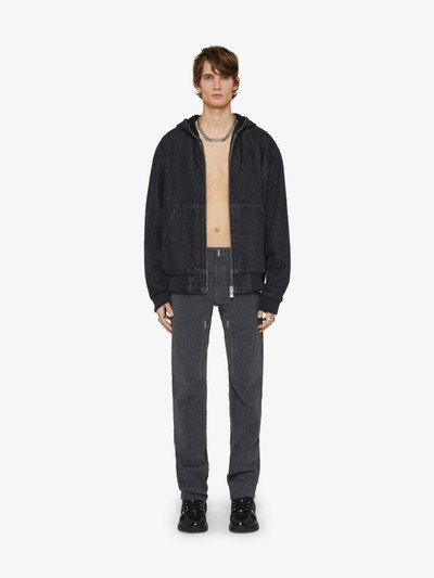 Givenchy JEANS IN 4G DENIM WITH ZIPPERS outlook