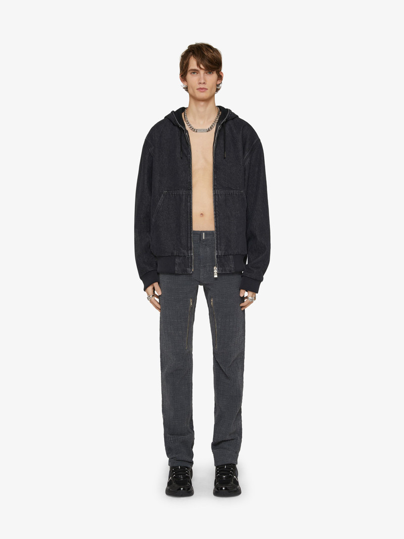 Givenchy JEANS IN 4G DENIM WITH ZIPPERS outlook