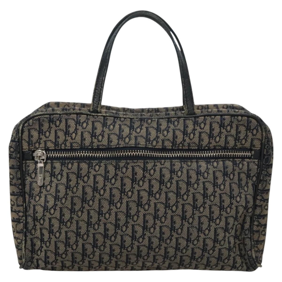 DIOR Trotter Canvas Hand Bag Navy - 2